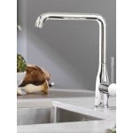 Kitchen tap Deck-mounted material: Brass L-Spout, color: Chrome surface: Glossy Deck-mounted
