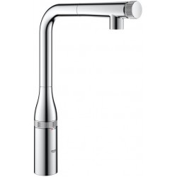 Μπαταρία κουζίνας επικαθήμενη από ορείχαλκο με ντους Smartcontrol, 1 ροής, L-Spout, χρώμα: Χρωμέ επιφάνεια: Γυαλιστερή