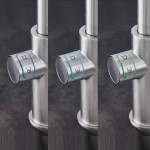 Μπαταρία κουζίνας επικαθήμενη από ορείχαλκο με φίλτρο νερού C-Spout με starter kit & με φίλτρο Blue Ultrasafe 3000 lt, νερό 3 τύπων, ανθρακούχο, με ψύκτη & bluetooth, με φίλτρο Blue S-Size, χρώμα: Χρωμέ επιφάνεια: Γυαλιστερή Επικαθήμενες