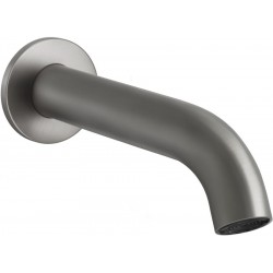 Εκροή (στόμιο) 17,2cm επίτοιχος τύπος από inox μπανιέρας, Steel Brushed, χρώμα: Χρωμέ επιφάνεια: Βουρτσισμένη Στόμια (ρουξούνια)