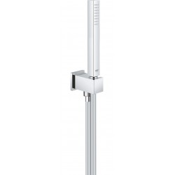Shower head W/ hose, holder and outlet elbow 1 jet, color: Chrome surface: Glossy
