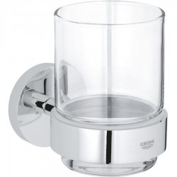 Cupholder material: Brass Wall-mounted, color: Chrome surface: Glossy Tumbler holders