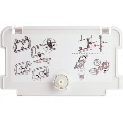 Installation frame for flush mounting material: Plastic, color: White surface: Matt Parts