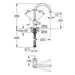 Kitchen tap Deck-mounted material: Brass Velvet Black, C-Spout, color: Black surface: Matt Deck-mounted Kitchen tap Deck-mounted material: Brass Velvet Black, C-Spout, color: Black surface: Matt Deck-mounted