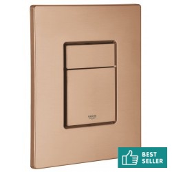 Flush wall plates for concealed cistern brushed warm sunset dual flush valve material: ABS Pneumatic, color: Pink Gold surface: Brushed Flush plates
