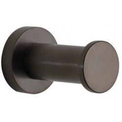 Άγκιστρο από ορείχαλκο μονό Brushed Black Chrome, χρώμα: Μαύρο επιφάνεια: Βουρτσισμένη Άγκιστρα