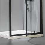 Shower enclosure Linear 80x195 6mm opening surface: Matt, color: Black Linear Shower enclosure Linear 80x195 6mm opening surface: Matt, color: Black Linear