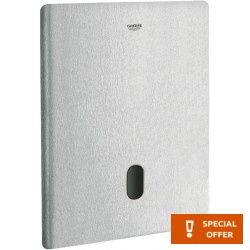 Flush wall plates for concealed cistern stainless steel Electronic material: Inox single flush valve, color: Chrome surface: Brushed Flush plates
