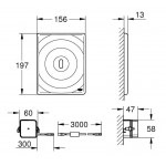 Flush wall plates for concealed cistern Electronic material: ABS single flush valve, color: Chrome surface: Glossy Flush plates Flush wall plates for concealed cistern Electronic material: ABS single flush valve, color: Chrome surface: Glossy Flush plates