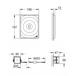 Flush wall plates for concealed cistern Electronic material: ABS single flush valve, color: Chrome surface: Glossy Flush plates Flush wall plates for concealed cistern Electronic material: ABS single flush valve, color: Chrome surface: Glossy Flush plates