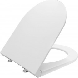 Toilet-seat soft closing, style: Sandwich, color: White Toilet seats & covers