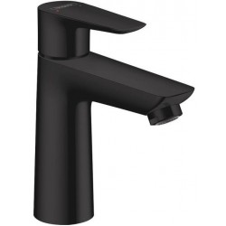 Wash basin tap Deck-mounted material: Brass mixer With pop-up waste set Μ size 110, Black matt, color: Black surface: Matt Deck-mounted