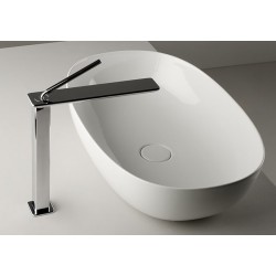 Νιπτήρας ελευθέρας τοποθέτησης 60x38x14,6 από πορσελάνη χωρίς οπή  χωρίς υπερχείλιση Bianco Matt, χρώμα: Λευκό επιφάνεια: Ματ Ελευθέρας τοποθέτησης