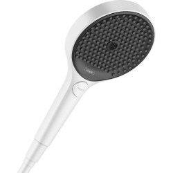 Shower head 3 jets, color: White surface: Matt Hand showers