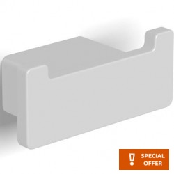 Άγκιστρο από ορείχαλκο διπλό, χρώμα: Λευκό επιφάνεια: Ματ Άγκιστρα