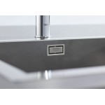 Νεροχύτης ανοξείδωτος 116x52 από inox επιφάνεια: Σατινέ με πάγκο δεξιά ένθετος 1 γούρνα AISI 304, χρώμα: Χρωμέ Ανοξείδωτοι