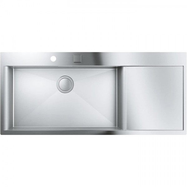 Νεροχύτης ανοξείδωτος 116x52 από inox επιφάνεια: Σατινέ με πάγκο δεξιά ένθετος 1 γούρνα AISI 304, χρώμα: Χρωμέ Ανοξείδωτοι Νεροχύτης ανοξείδωτος 116x52 από inox επιφάνεια: Σατινέ με πάγκο δεξιά ένθετος 1 γούρνα AISI 304, χρώμα: Χρωμέ Ανοξείδωτοι