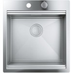 Νεροχύτης ανοξείδωτος 51,8x56 από inox επιφάνεια: Σατινέ χωρίς πάγκο ένθετος 1 γούρνα AISI 304, χρώμα: Χρωμέ Ανοξείδωτοι Νεροχύτης ανοξείδωτος 51,8x56 από inox επιφάνεια: Σατινέ χωρίς πάγκο ένθετος 1 γούρνα AISI 304, χρώμα: Χρωμέ Ανοξείδωτοι