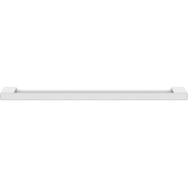 Towel 60cm Fixed material: Brass single, color: White surface: Matt Towel rails