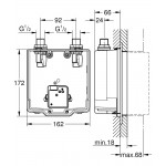 Wash basin tap Wall-mounted - concealed part electronic Wall-mounted - concealed part