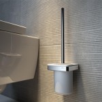 Brush (broom) material: Brass Wall-mounted, color: Chrome surface: Glossy Toilet brush holders Brush (broom) material: Brass Wall-mounted, color: Chrome surface: Glossy Toilet brush holders