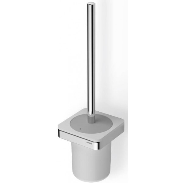 Brush (broom) material: Brass Wall-mounted, color: Chrome surface: Glossy Toilet brush holders Brush (broom) material: Brass Wall-mounted, color: Chrome surface: Glossy Toilet brush holders
