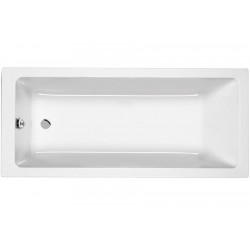 Bathtub Rectangular 180x80 material: Quaryl Carronite, color: White no grab bars surface: Glossy