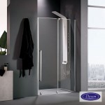 Shower enclosure Linear 130x200 8mm sliding surface: Glossy, color: Chrome Linear Shower enclosure Linear 130x200 8mm sliding surface: Glossy, color: Chrome Linear
