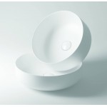 Washbasin Free standing 40x40x18 material: Porcelain Without hole Without overflow Bianco Matt, color: White surface: Matt Free standing Washbasin Free standing 40x40x18 material: Porcelain Without hole Without overflow Bianco Matt, color: White surface: Matt Free standing