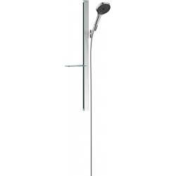 Shower slider rail 90cm material: Brass with hand shower & hose, color: Chrome surface: Glossy