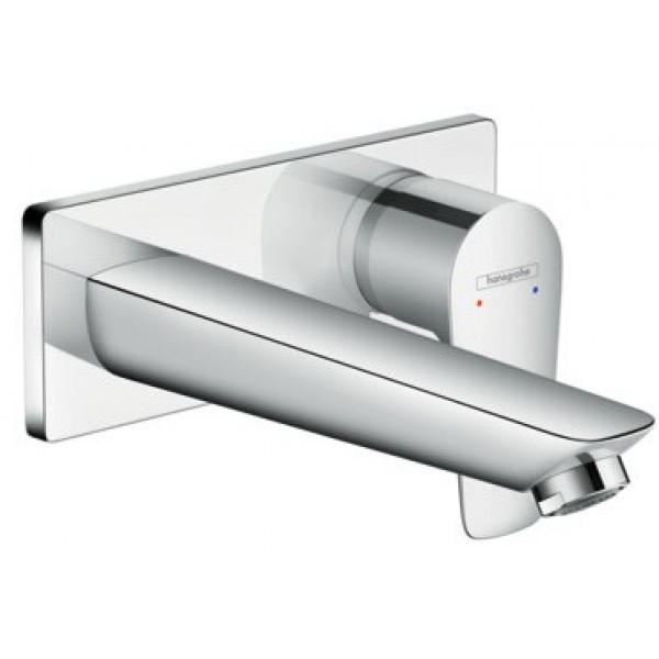 Wash basin tap Wall-mounted - external part mixer With non-closing waste set With plate, color: Chrome 16,5cm material: Brass surface: Glossy Wall-mounted - external part Wash basin tap Wall-mounted - external part mixer With non-closing waste set With plate, color: Chrome 16,5cm material: Brass surface: Glossy Wall-mounted - external part