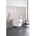 Σύστημα ντους μπιντέ επίτοιχο σταθερής θερμοκρασίας από ABS με πλαστικό σπιράλ Silverflex 1,25m, χρώμα: Χρωμέ επιφάνεια: Γυαλιστερή Συστήματα ντους μπιντέ επίτοιχα