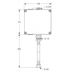Box tap Wall-mounted - concealed part material: Plastic, color: No color surface: Matt Wall-mounted - concealed part