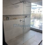Καμπίνα ντουζιέρας ευθύγραμμη 120x200 8mm σταθερή E Series, κρύσταλλο επιφάνεια: Γυαλιστερή, χρώμα: Χρωμέ Ευθύγραμμες