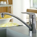 Kitchen tap Deck-mounted material: Brass, color: Chrome surface: Glossy Deck-mounted