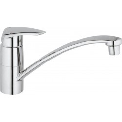 Kitchen tap Deck-mounted material: Brass, color: Chrome surface: Glossy Deck-mounted