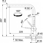 Kitchen tap Deck-mounted material: Inox L-Spout, color: Chrome surface: Brushed Kitchen tap Deck-mounted material: Inox L-Spout, color: Chrome surface: Brushed