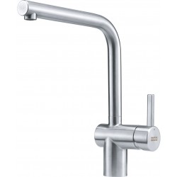 Kitchen tap Deck-mounted material: Inox L-Spout, color: Chrome surface: Brushed