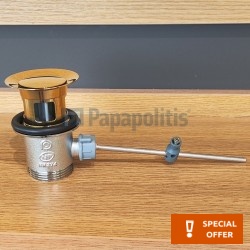 Βαλβίδα pop-up χωρίς υπερχείλιση από ορείχαλκο επιφάνεια: Γυαλιστερή, χρώμα: Χρωμέ Βαλβίδες