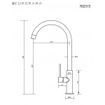 Μπαταρία κουζίνας επικαθήμενη από inox C-Spout, χρώμα: Χρωμέ επιφάνεια: Βουρτσισμένη Επικαθήμενες Μπαταρία κουζίνας επικαθήμενη από inox C-Spout, χρώμα: Χρωμέ επιφάνεια: Βουρτσισμένη Επικαθήμενες