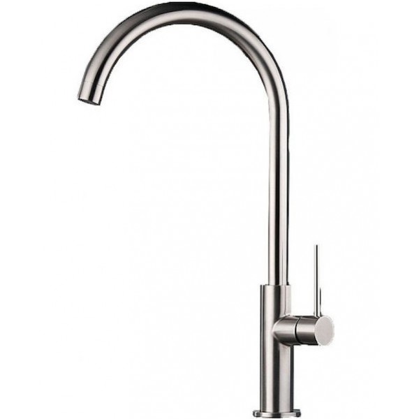 Kitchen tap Deck-mounted material: Inox C-Spout, color: Chrome surface: Brushed Deck-mounted Kitchen tap Deck-mounted material: Inox C-Spout, color: Chrome surface: Brushed Deck-mounted