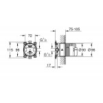 Mechanism, color: No color Overhead showers