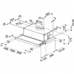 Absorber Concealed sliding 60cm, style: 140 W, color: Chrome Slide-out cooker hoods