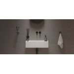 Washbasin Wall-mounted 55x22x15 55 WM no pedestal With 1 bowl Without hole material: Solid Surface, color: White surface: Matt Wall-mounted