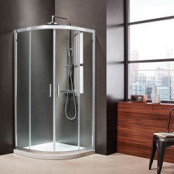 Shower enclosure Quadrant 90x90x185 6mm opening Safe Clean glass surface: Glossy, color: Chrome