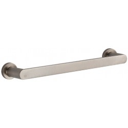 Towel 35cm Fixed material: Brass single, color: Chrome surface: Brushed Towel rails