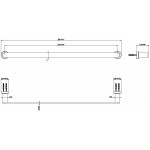 Πετσετοθήκη 60cm Finox Brushed Nickel PVD σταθερή από ορείχαλκο μονή, χρώμα: Χρωμέ επιφάνεια: Βουρτσισμένη Πετσετοθήκες Πετσετοθήκη 60cm Finox Brushed Nickel PVD σταθερή από ορείχαλκο μονή, χρώμα: Χρωμέ επιφάνεια: Βουρτσισμένη Πετσετοθήκες