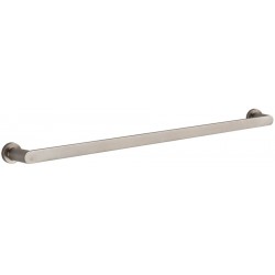 Towel 60cm Fixed material: Brass single, color: Chrome surface: Brushed Towel rails