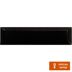 Kitchen tiles 7,5x30 Spain 1st choice surface: Glossy, hue: Black Plain tiles