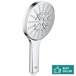 Shower head 3 jets 130, color: Chrome surface: Glossy